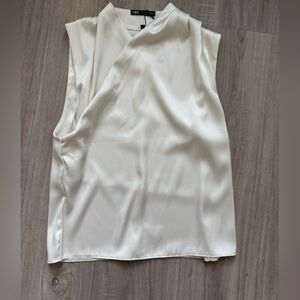 Zara Cream Satin Chemise